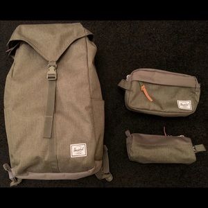 Herschel Backpack/Toiletry Bag/Pencil Case